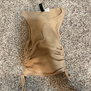 cute brown summer tank